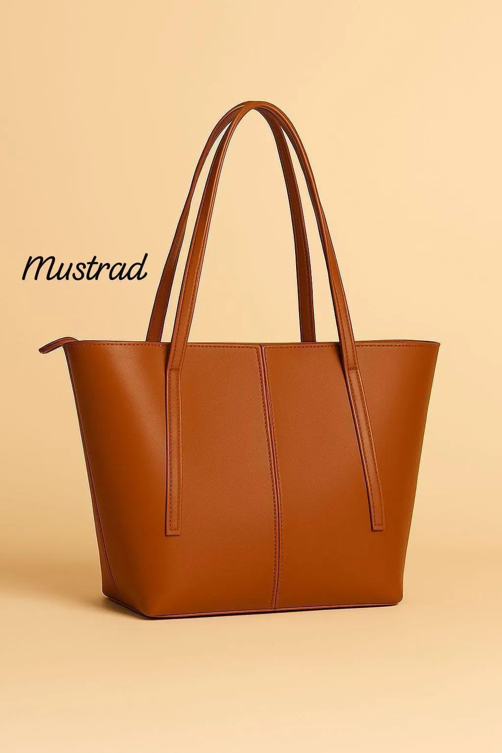 Mustard Leather Shoulder Bag